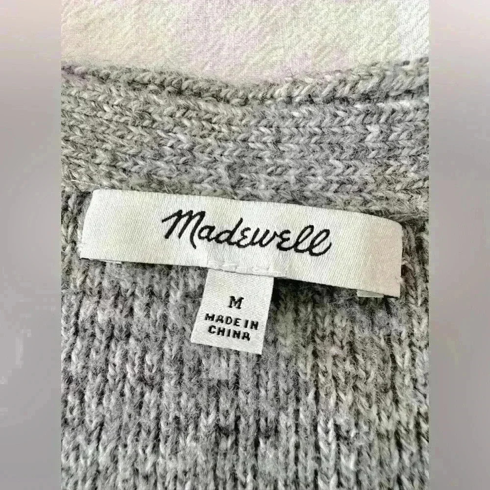 Madewell Side Lace -up Cardigan Size Medium - Picture 7 of 9
